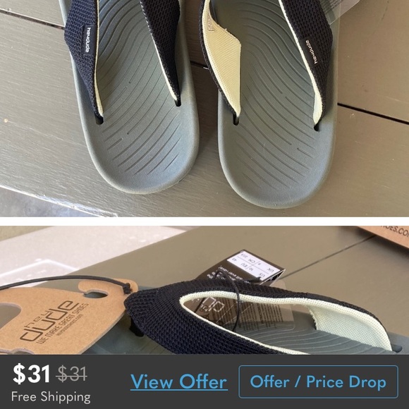 Hey Dude Milo Black Army Mens Sandals Flip Flops size US 10 - Picture 9 of 9